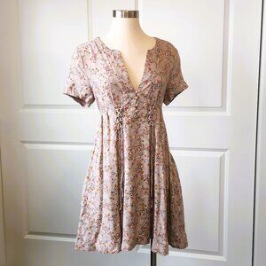 Idyllwind Floral Fit & Flare Dress w/ Pockets Womens Size Large